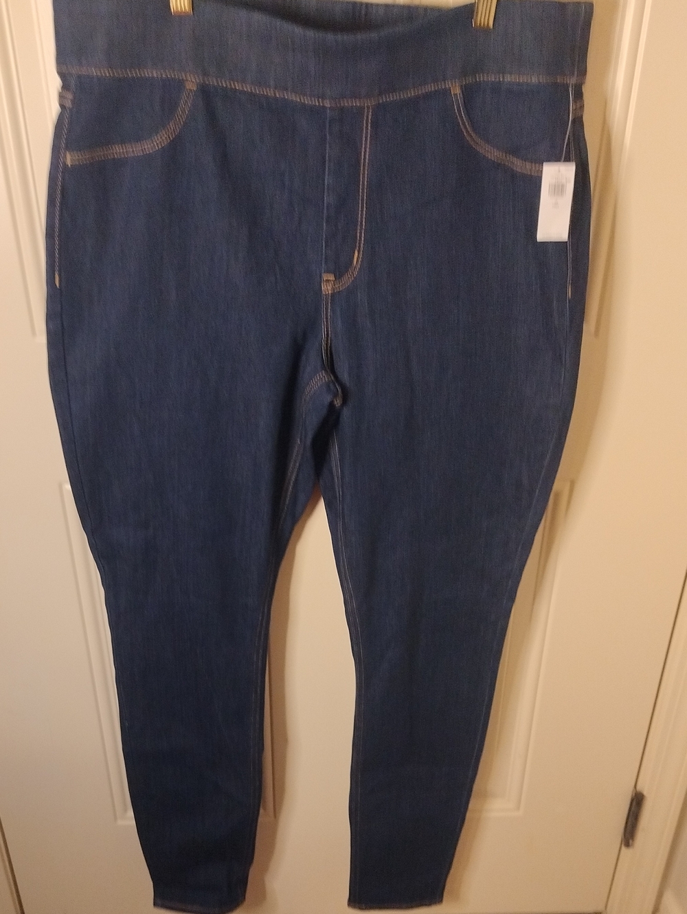Old Navy Dark Blue Pull-On Jeggings High Rise Wow Size 16 Tall